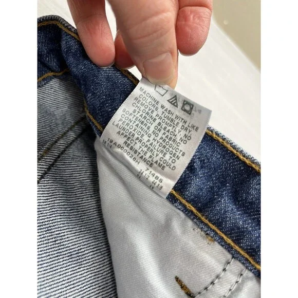 Wrangler FR Jeans Womens 11x34 Workwear Western Mid Wash Cotton Denim Cowgirl - Picture 9 of 13